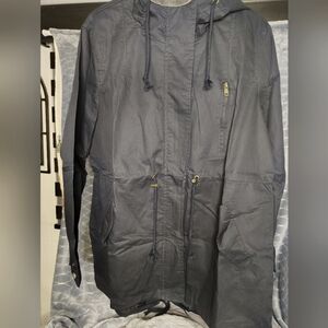 Navy Hooded Wind Breaker/Rain ☔ Jacket